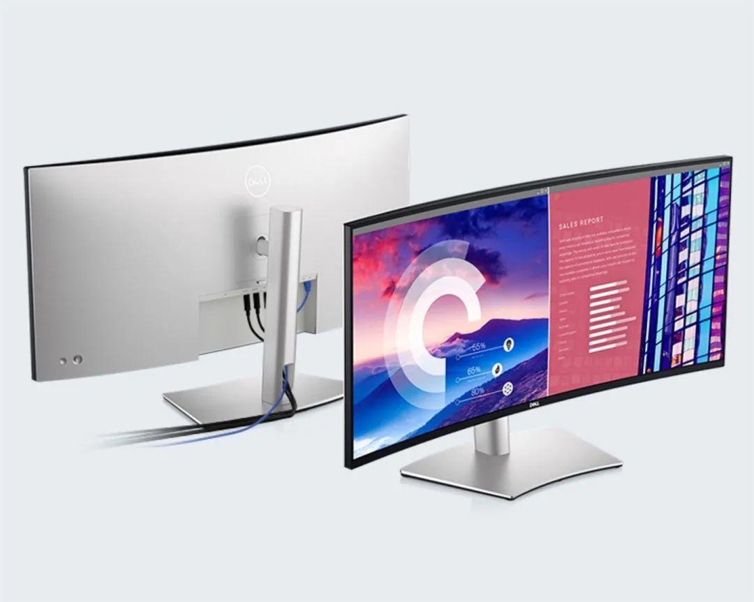 戴尔 38 英寸带鱼屏显示器上架:售价 9799 元