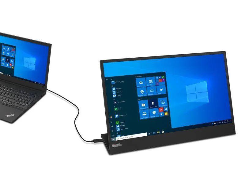 联想推出 ThinkVision M15 便携显示器:FHD 15.6 英寸,1418 元