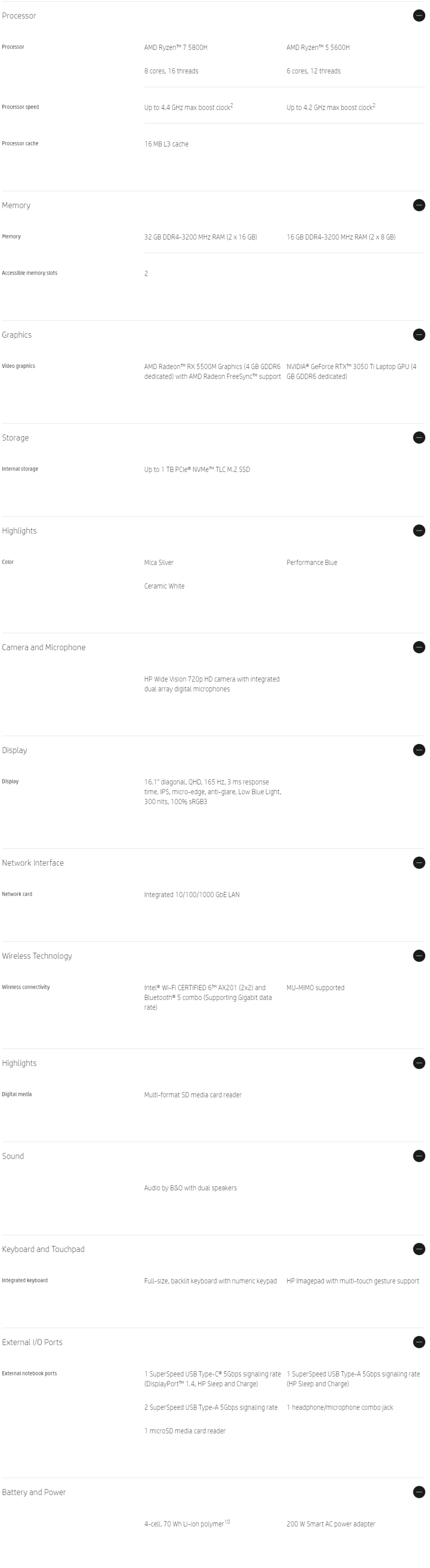 惠普光影精灵 7 现身官网:提供英特尔和 AMD 双版本