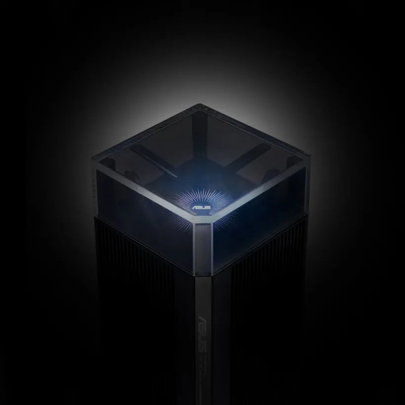 华硕预热 ZenWiFi PRO 家用无线路由器:立方体造型内置天线