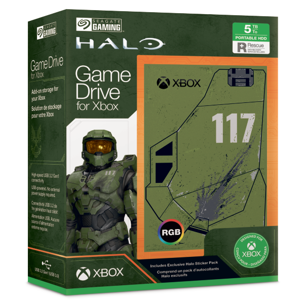 希捷发布 Xbox 专用 Game Drive 系列外置硬盘:自带灯光,最大 8TB