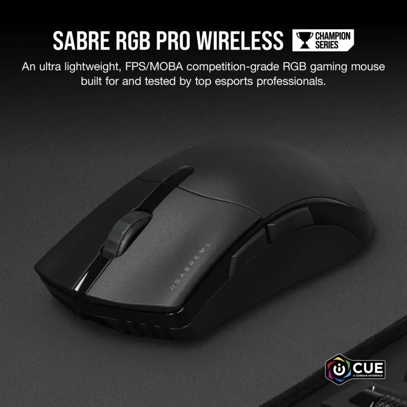 海盗船推出 SABRE RGB PRO 无线游戏鼠标:26000 DPI,710 元