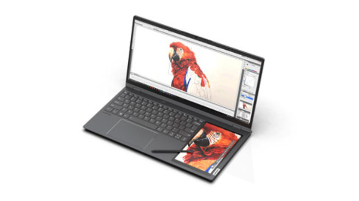 联想 17 英寸 ThinkBook Plus 更多渲染图曝光:笔记本内塞入“平板”,运行 Win11
