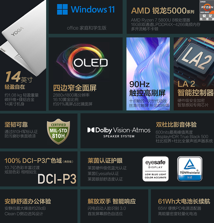 联想笔记本发布隔空手势功能,YOGA Pro 14s Carbon 可用