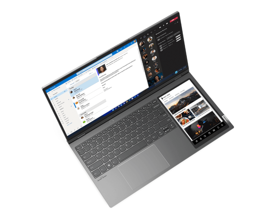 联想 17 英寸 ThinkBook Plus 更多渲染图曝光:笔记本内塞入“平板”,运行 Win11