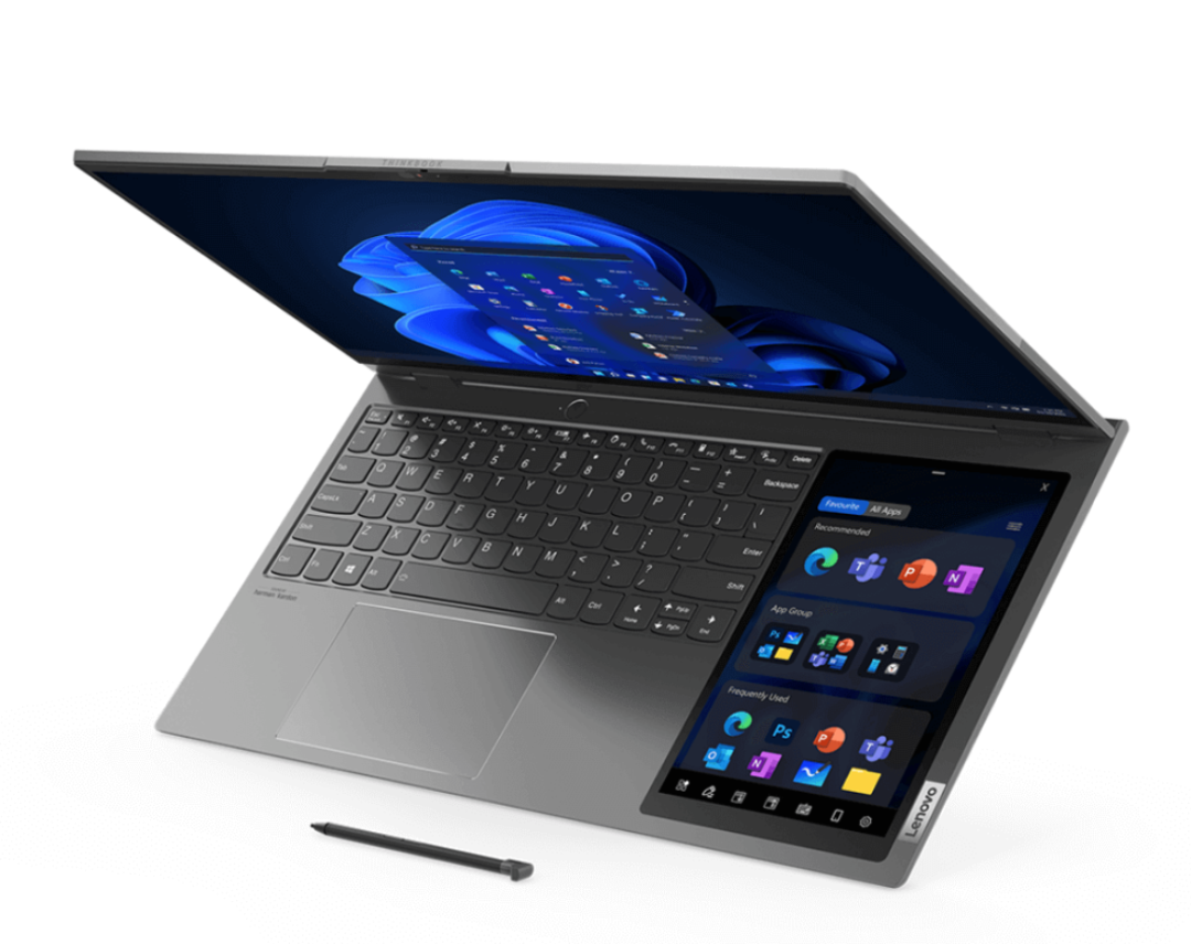 联想 17 英寸 ThinkBook Plus 更多渲染图曝光:笔记本内塞入“平板”,运行 Win11